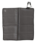 Men's Gray Silk Square Handkerchief Accessory