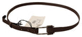Women's Brown Wx Silver Metal Buckle Belt