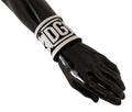 Men's White Black Wool Logo #dgmillennials Wristband Virgin Accessory