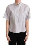 Women's Polka-Dot Cotton Blouse White