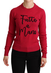 Women's Embroidered Cashmere Wool Sweater Virgin