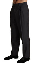 Men's Wool-Silk Blend Formal Trousers Gray