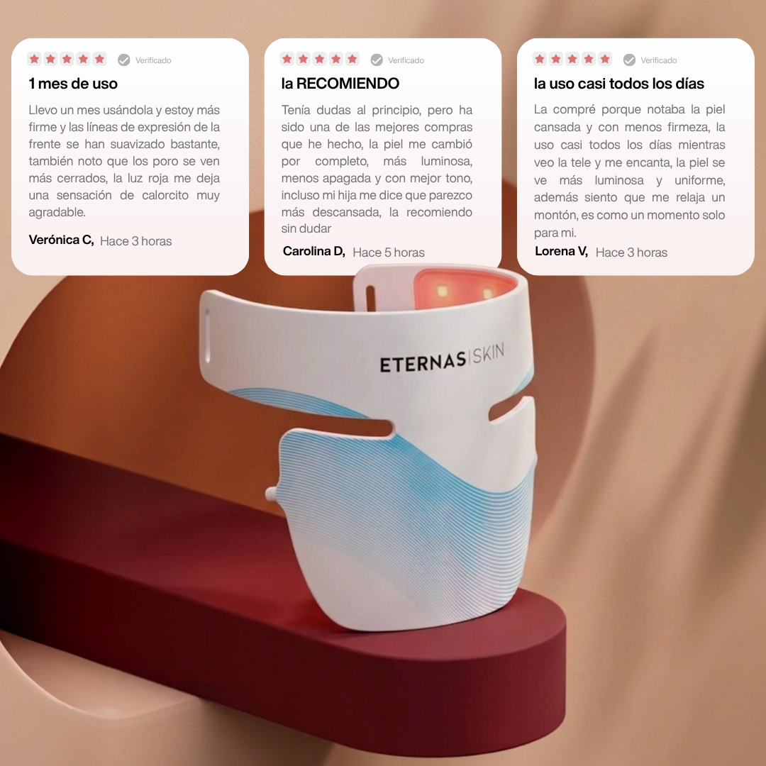 Máscara LED Infrarroja Profesional Cuello y Escote - 850nm Silicona de Grado Médico