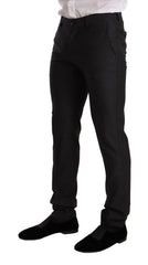 Men's Gray Wool Martini Slim Fit Set Suit