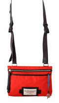 Men's Red Polyamide Downtown Flat Crossbody Bag