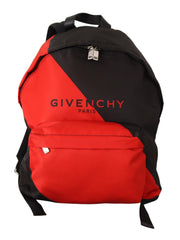 Men's Red & Black Nylon Urban Backpack And