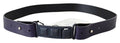 Women's Black Leather Normal Logo Buckle Waist Belt