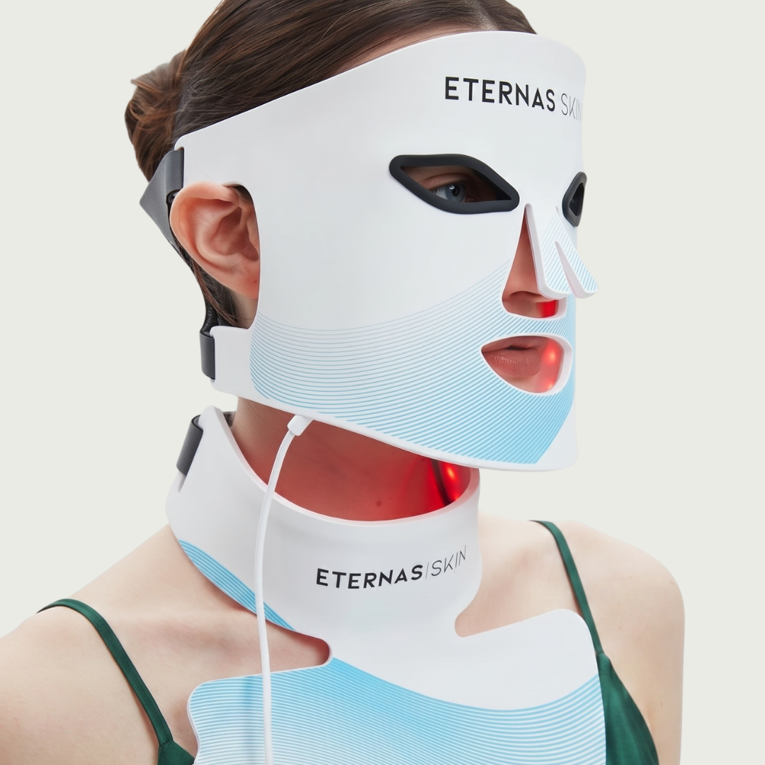 Kit Completo de Máscaras LED Infrarrojas 850nm – Silicona Médica para Rostro, Cuello y Escote