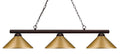 Z-Lite Shooter Bronze with Satin Gold Shades