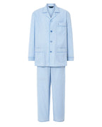 Pijama Hombre Largo Solapa Popelín Rayas - Verde 1552_40