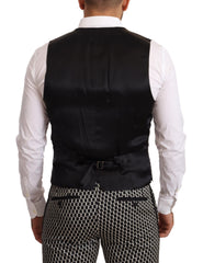 Men's Black White Check 3 Piece Set Martini Suit Polyester Nylon