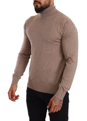 Men's Cashmere Turtleneck Brown