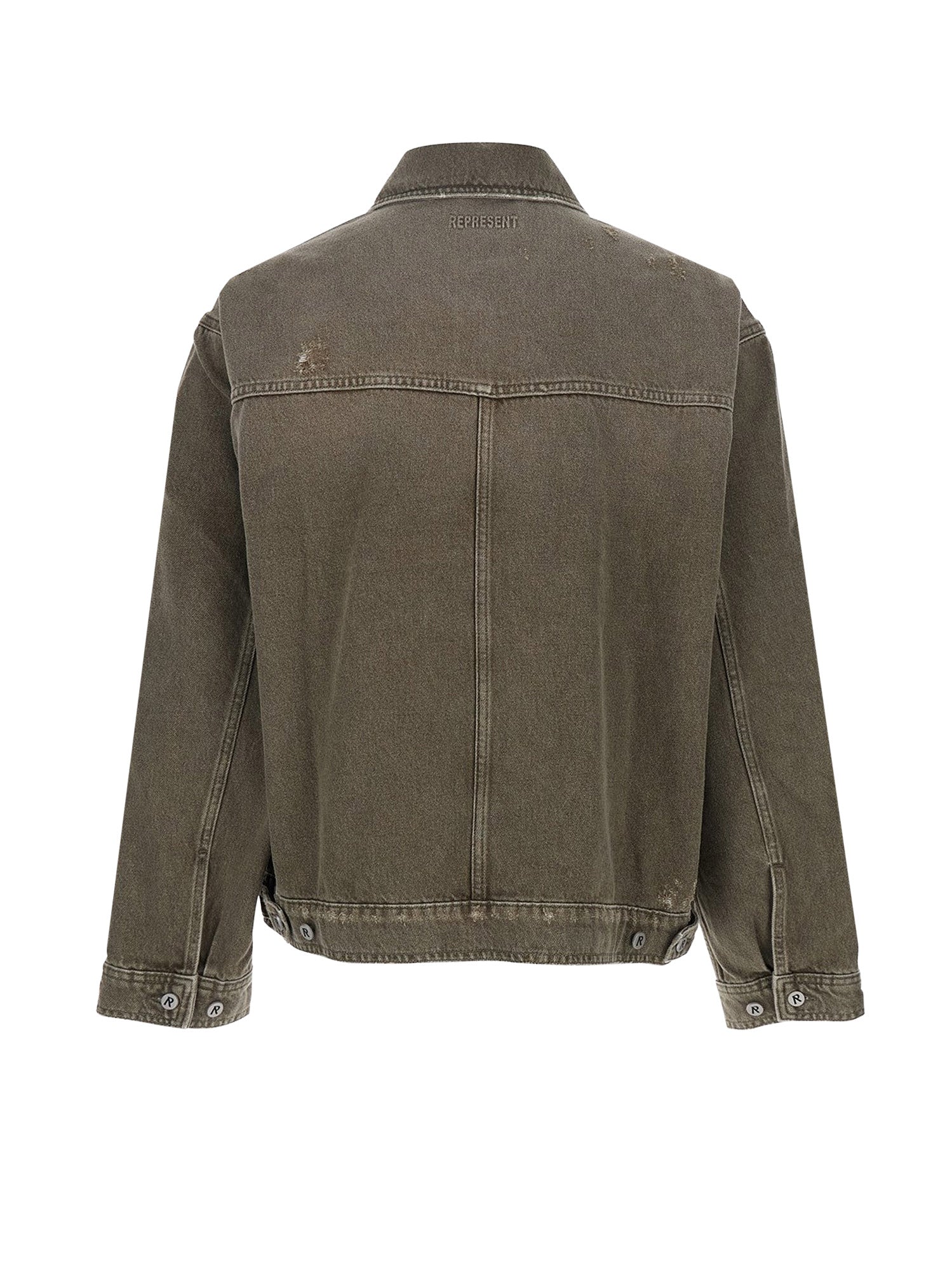 Represent Jackets Washed Olive Cotone - M