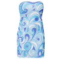 Veronica Hand-Beaded Embellished Mini Dress | Blue