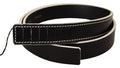 Women's Black White Leather Fashion Waist Belt