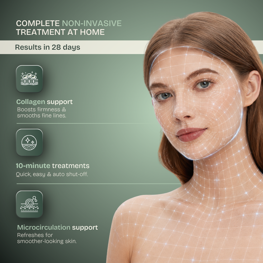Kit Completo de Máscaras LED Infrarrojas 850nm – Silicona Médica para Rostro, Cuello y Escote