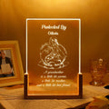Cisne Personalizado Madre Cálida Cita LED Luz de Noche con Nombre y Base de Madera Decoración del Hogar Regalo del Día de la Madre para Mamá Abuela