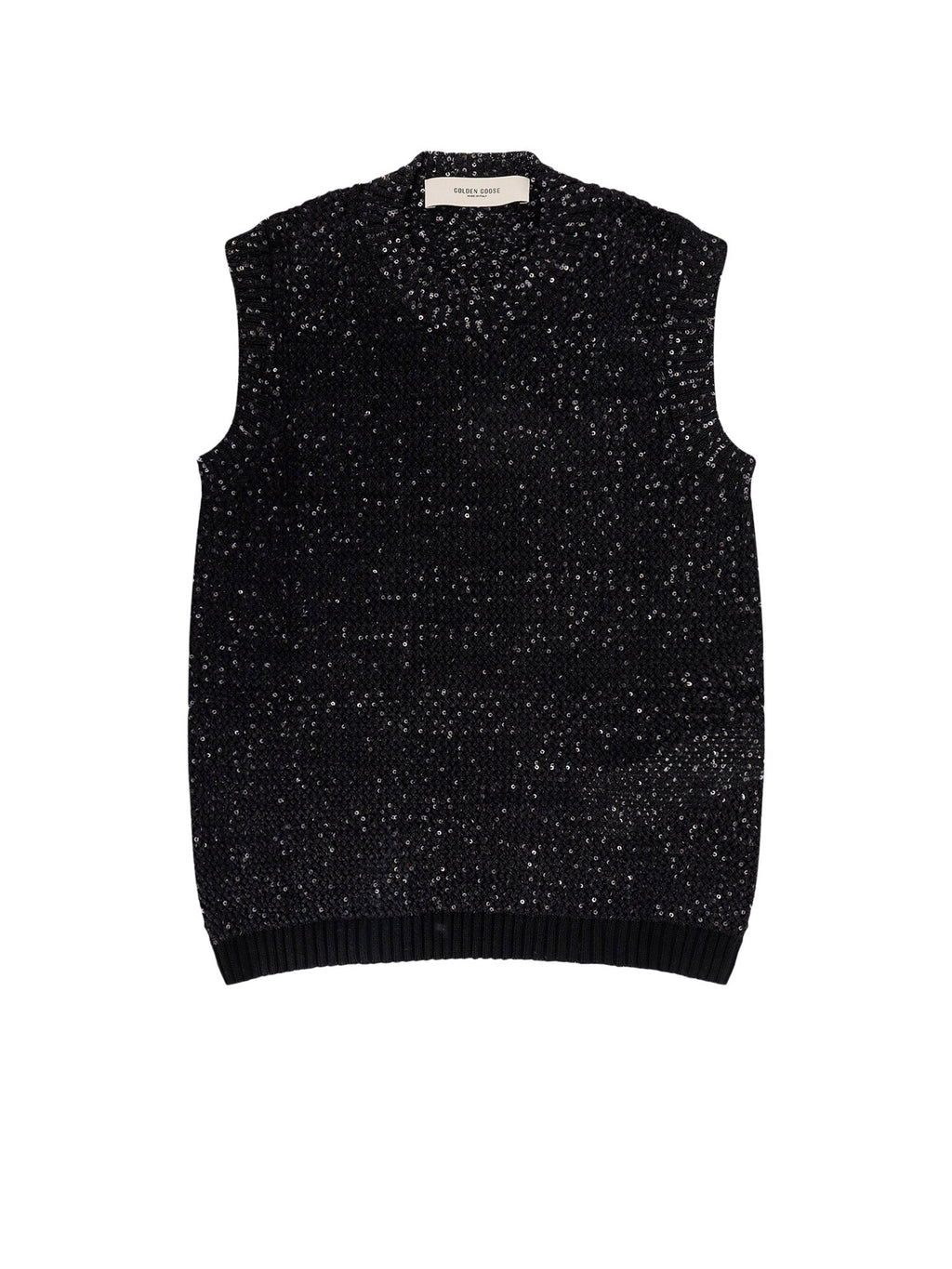 Golden Goose Sweaters Black Poliammide Cotone Elastan