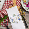 Personalizada Floral Jewish Star Super Absorbente 100% Algodón Waffle Toalla con Nombre Passover Regalo para Familia Judía