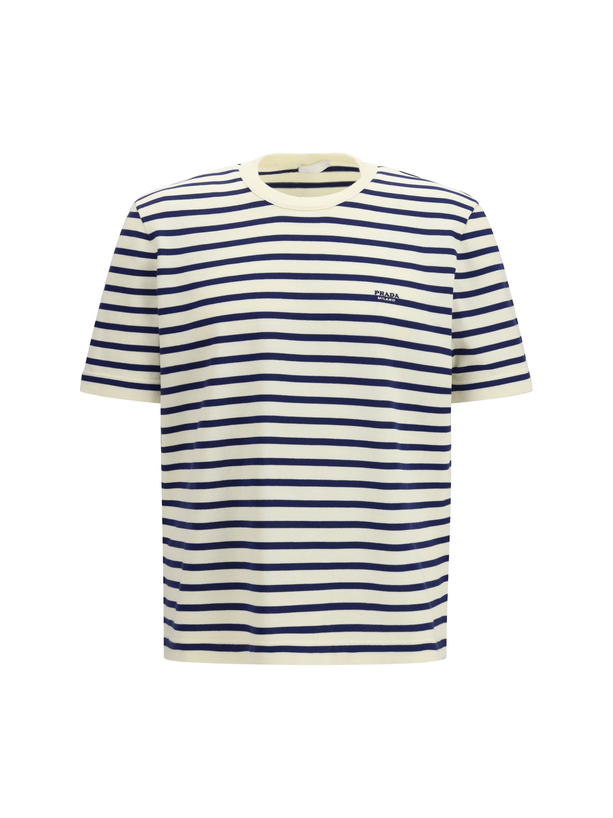 Prada Striped Cotton Sweater — Multicolor