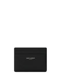 Saint Laurent Grain Card Case — Black