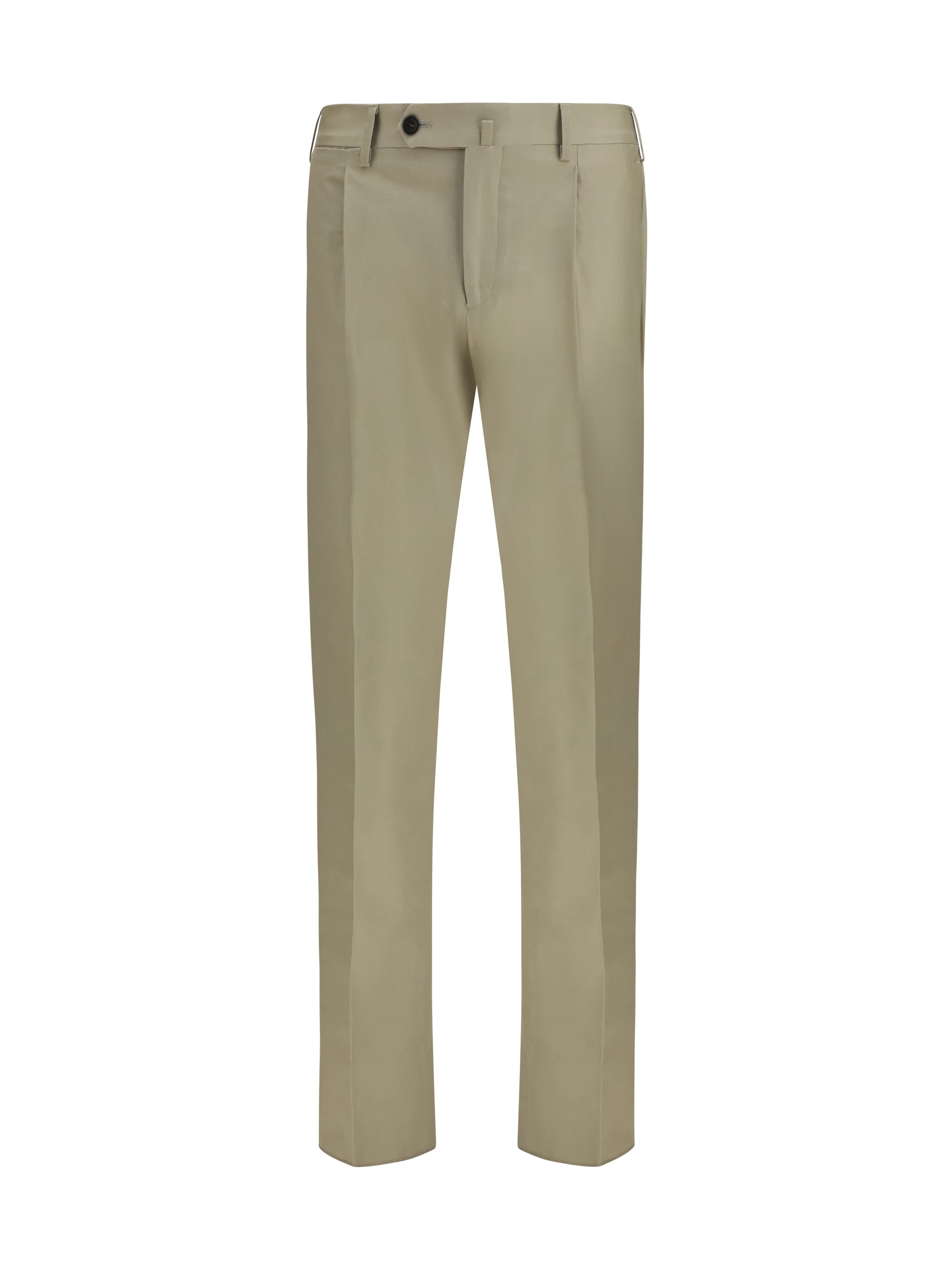 Germano Merino Wool Trousers — Beige