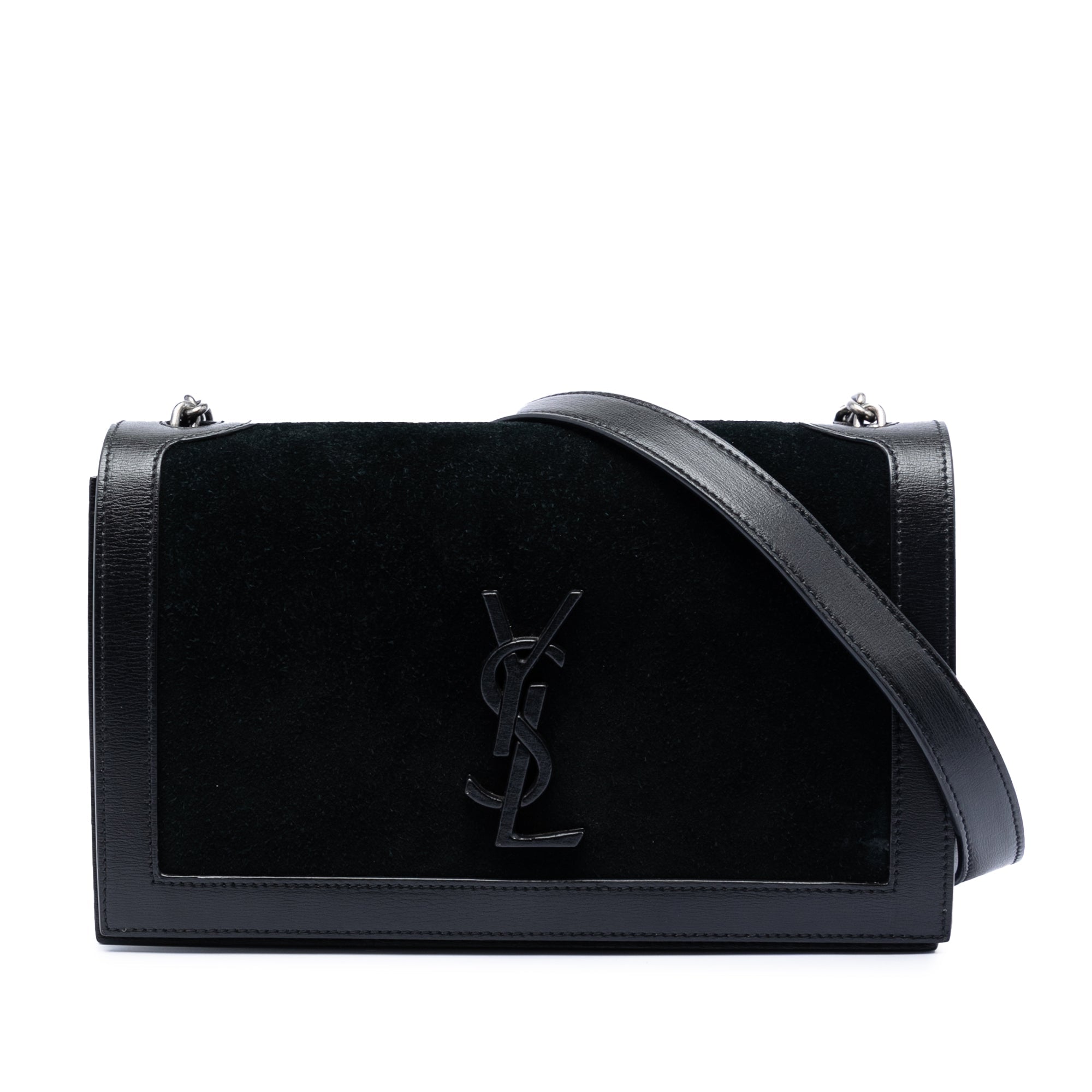 Suede Monogram Book Bag
