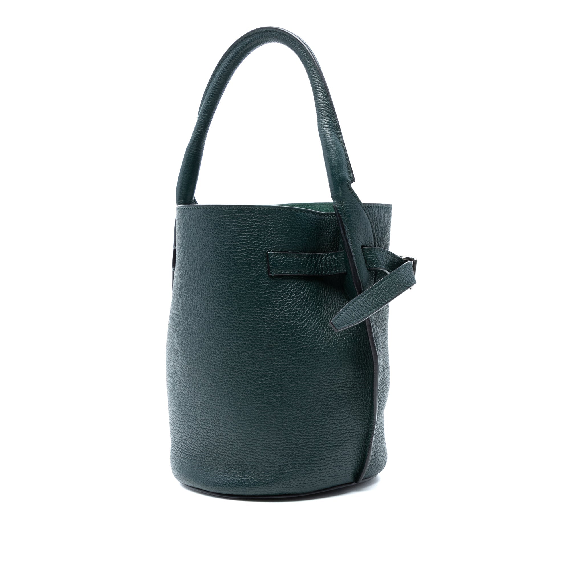 Nano Leather Big Bucket Bag
