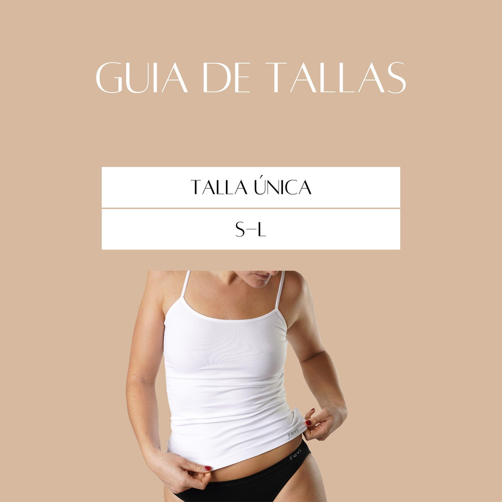 FEVI | Pack de 6 Camisetas de Tirantes en 1 o 3 Colores: Blanco, Negro, Beige | Talla Única de la S a la L
