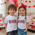 Personalizado Cupido Corazón Alfabeto Camiseta Sudadera con Nombre San Valentín Regalo para Pareja Niños
