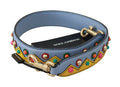 Women's Blue Handbag Accessory Shoulder Strap Leather Bag