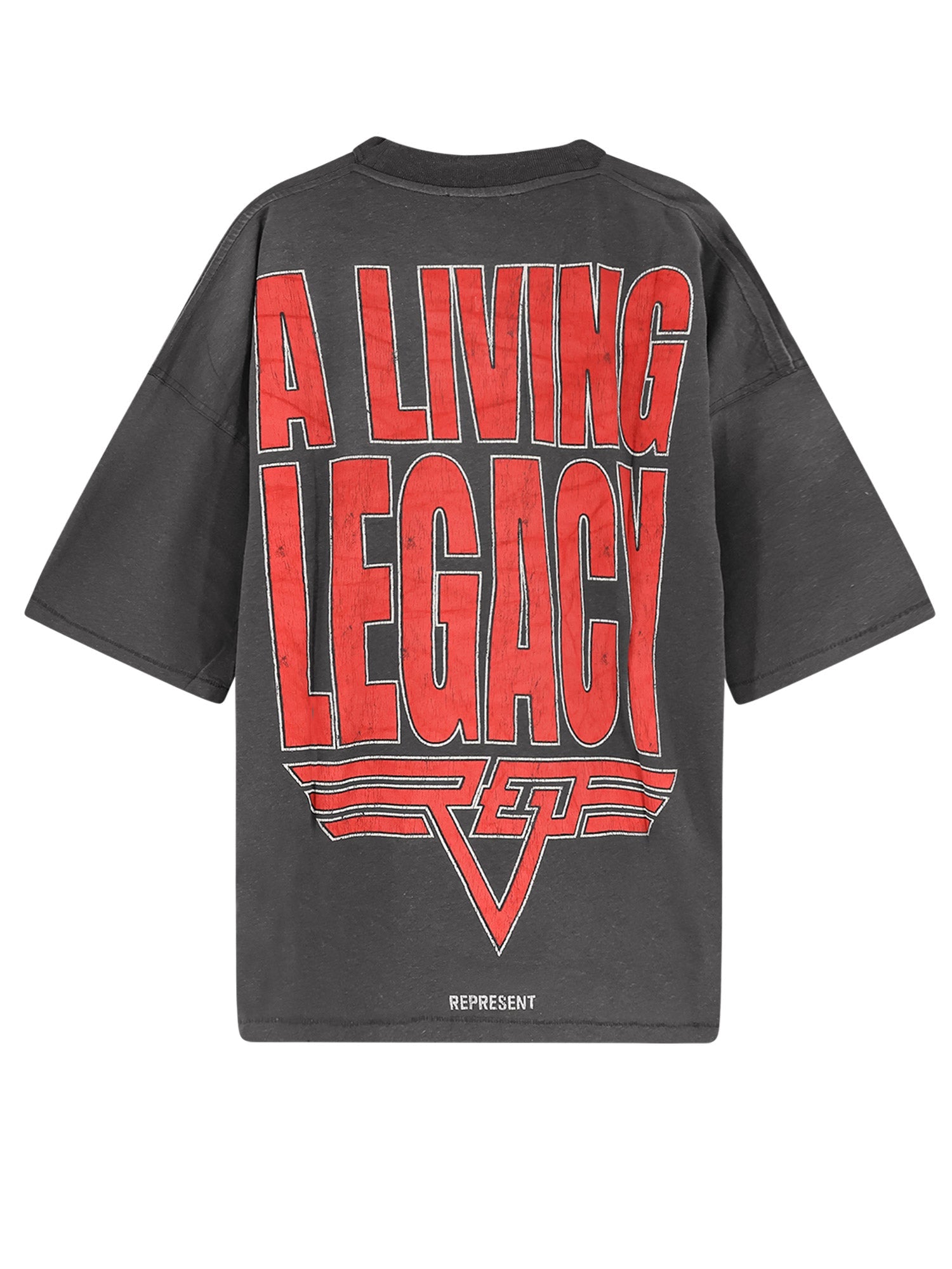 Represent T-shirts and Polos Sun Fade Grey Cotone Canapa - L