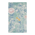 Floral Bird Kitchen Towel with Soft Blue and Pink Design