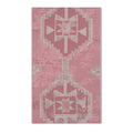 Boho Pink Tribal Medallion Accent Rug