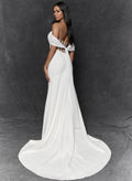 Off-the-Shoulder Trumpet/Mermaid Wedding Dresses With Ruffle