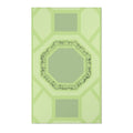 Mint Geometric Portal Accent Rug