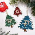 Árbol de Navidad personalizado Copo de nieve Crucigrama Adorno navideño Decoración del árbol de casa Regalo de Navidad para la familia