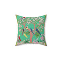 Songbird Blossom Tree Throw Pillow