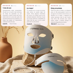 Kit Completo de Máscaras LED Infrarrojas 850nm – Silicona Médica para Rostro, Cuello y Escote