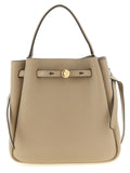 Bolso bombonera Romy de Tory Burch — Beige