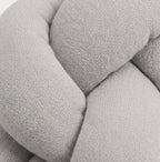 Trenza Cuna Gris Algodón 210cm - Protector de Cuna Suave y Seguro