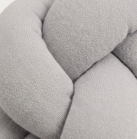 Gray Crib Braid Bumper 180cm - Safety and Style for Your Baby