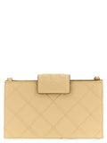Tory Burch Fleming Wallet — Cream