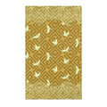 Golden Crane Waves Accent Rug