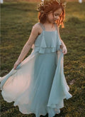 Simple Chiffon Princess Cute Flower Girl Dresses