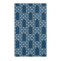 Royal Blue Arch Motif Accent Rug