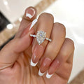 Sparkle Pear Cut Simulated Diamond Engagement Ring