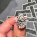 7ct Oval Engagement Ring