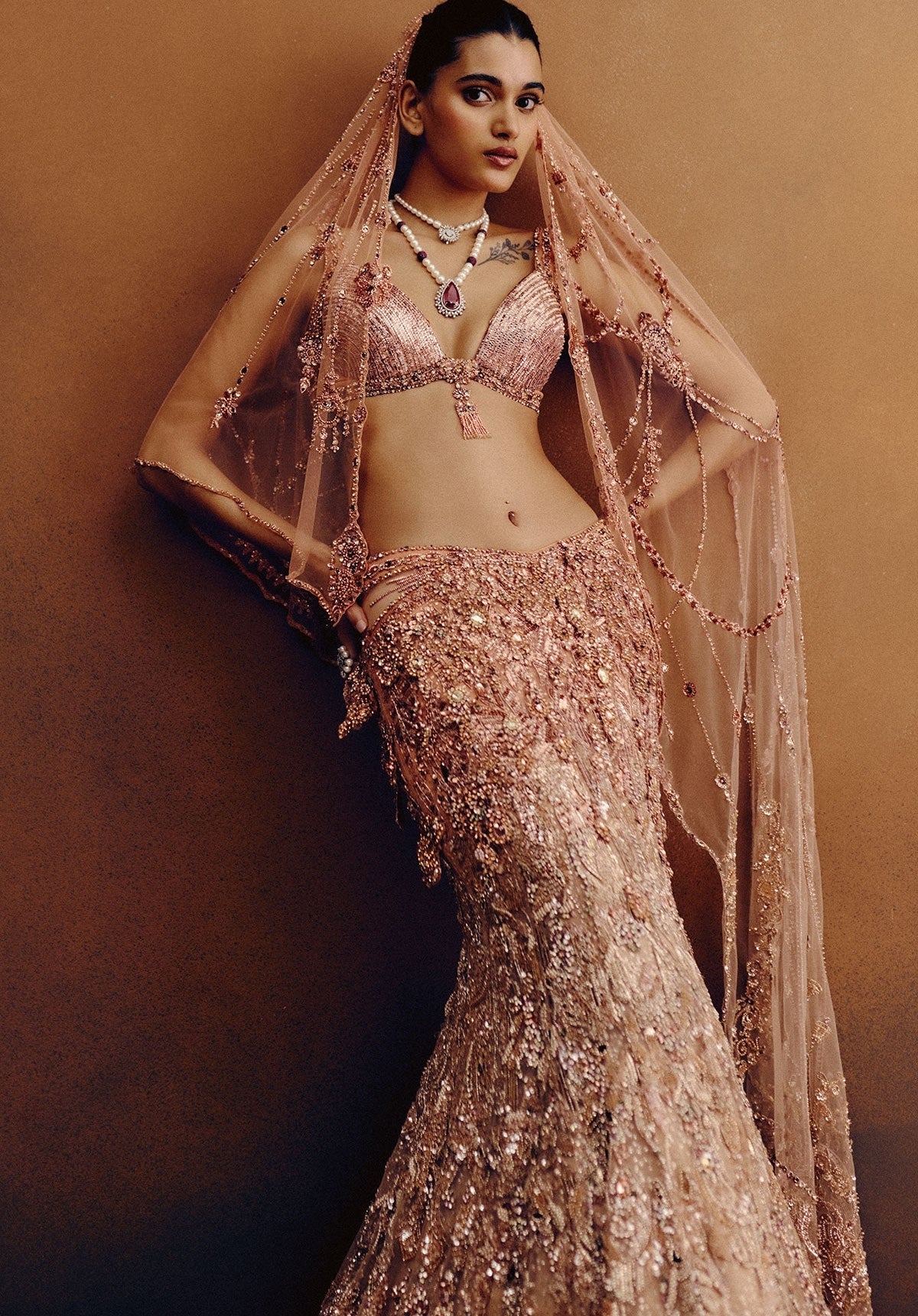 Amberlux Cocktail Lehenga By KYNAH, Luxury Indian Fashion & Bridal Wear