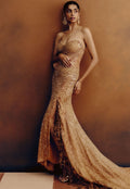 Auristra Gown By KYNAH, Luxury Indian Fashion & Bridal Wear